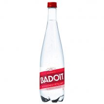 Eau minérale naturelle pétillante rouge - bouteille PET 1 L - lot 6 bouteilles