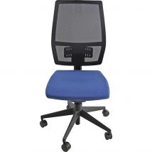 Siège de bureau Sigma - maille filet , tissu bleu