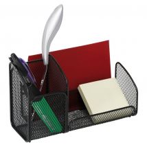Trieur Alba - en métal - 3 compartiments - L21 x H12,5 x P10 cm - noir
