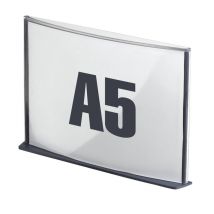 Plaque de porte format A5 coloris anthracite