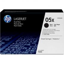 HP 05X Dual Pack CE505XD - pack de deux cartouches laser noires - 6500 pages
