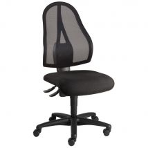 Siège de bureau sans accoudoir Sam Point - dossier maille - noir