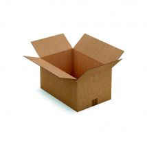 Caisse américaine RAJA carton simple cannelure - L.int. 45 x l.30 x h.24 cm - Kraft brun - Lot de 25