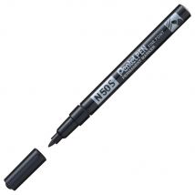 Marqueur permanent Pentel N50S - pointe ogive trait 1 mm - noir - Lot de 2