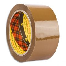 Ruban adhésif Scotch 309 - 50 mm x 66 m - polypropylène havane - 50 microns - Lot de 6