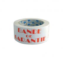 Ruban adhésif en polypro imprimé BANDE DE GARANTIE - 50 microns - 100 m x 48 mm - Lot de 6