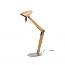 Lampe de bureau LED Aluminor Lora - puissance 7W- gris et bois