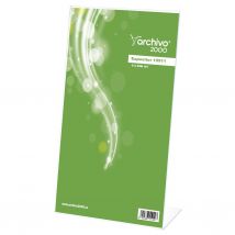 Présentoir de document vertical - incliné - format 1/3 de A4 - transparent - Lot de 3