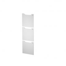 Portes Avec Serrure À Clé Pour Casier De Bureau Individuel Aenor - 3 Cases - Blanc