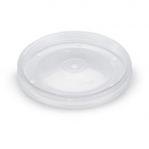 Couvercle En Plastique Pour Pot Carton 48 Cl - Transparent - Lot De 25