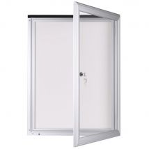 Vitrine d'éxterieur Planorga Reverso 12 feuilles - Cadre aluminium - Porte battante