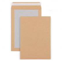Enveloppe Kraft 120 g/m² dos carton 176 x 250 mm sans fenêtre - Fermeture auto-adhésive - Brun