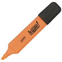 Surligneur Hype - pointe biseautée 1 et 5 mm - orange - Lot de 2