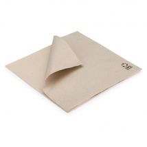 Serviettes de table jetables aspect tissu 39 x 39 cm - Lot de 50