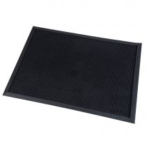 Tapis grattant d'extérieur à picots 80 x 100 cm - noir
