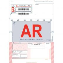 Boite de 250 imprimés recommandés avec AR international A4 IB1 3263 édition imprimantes