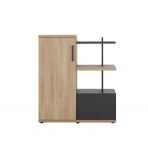 Meuble de rangement compact Vertex L 108 X H 123 cm - Chêne Bocage