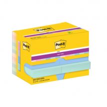 Notes repositionnables Post-it Soulful 48 x 48 mm coloris assorties - 12 blocs de 90 feuilles