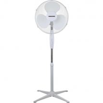 Ventilateur sur pied Daewoo 40 cm - 3 vitesses 45 W - Orientable - Blanc