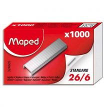 Boite de 1000 agrafes 26/6 Maped