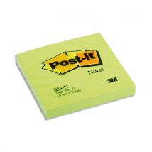 Notes Néons Post-it - 76 x 76 mm - vert