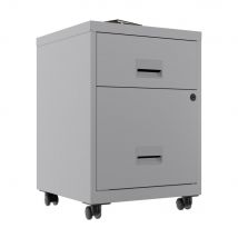 Caisson Mobile Horizon - 2 Tiroirs - Gris