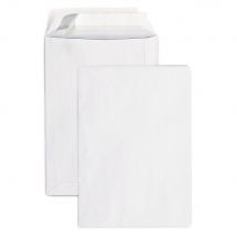 Enveloppe blanche RAJA 176 x 250 mm 90g sans fenêtre - bande autoadhésive