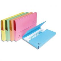 Chemises à poche Exacompta Super - en carte 210g - rose clair - paquet de 50
