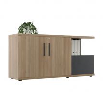 Crédence Vertex L 160 X H 78 Cm - Chêne Bocage