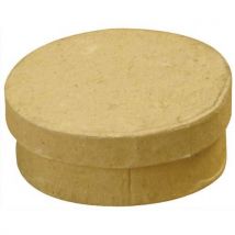 Boîte carton petit modèle ovale diamète 9 x 6,3 cm - Lot de 10