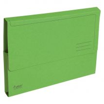 Porte-documents Exacompta Forever A4 - 200 feuilles 245 x 325 mm - carte recyclé - vert - paquet 10 unités