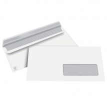 Enveloppes 110x220 1er Prix - Fenêtre 45 X 100 - Blanches - Autocollantes - 80g - Boîte De 500