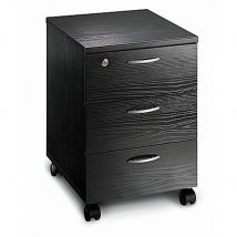 Caisson mobile Pulse 3 tiroirs - noir