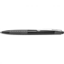 Stylo bille rétractable Schneider Loox - avec grip caoutchouc et clip en métal - encre noire