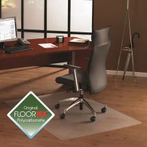 Tapis Protège-sol en polycarbonate Floortex pour sol dur - format rectangle 121 x 152 cm