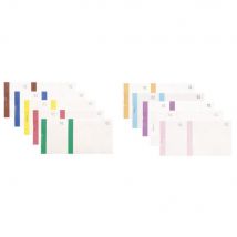 Bloc vendeur Elve - 100 feuillets numérotés 6 x 13,5 cm - 1 coupon détachable - coloris assortis - Lot de 10