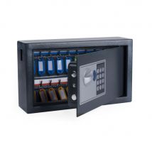 Armoire à clés haute sécurité en acier serrure à combinaison électronique Pavo - 20 clés - gris anthracite