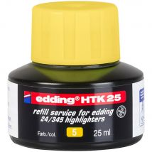 Recharge D'Encre Edding Htk 25 Pour Surligneurs 25 Ml - Jaune