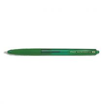 Stylo bille Pilot Super Grip G rétractable - pointe moyenne - vert