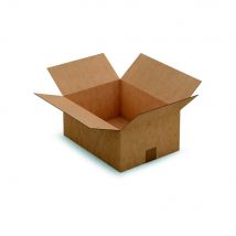 Caisse américaine RAJA carton simple cannelure - L.int. 36 x l.27 x h.16 cm - Kraft brun - Lot de 25