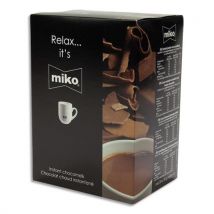 Sachets individuels de chocolat Miko de 30g - contient du lait en poudre - boîte de 20
