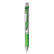 Stylo à bille Pentel energel rétractable - 0.7mm - encre à pigment infalsifiable verte
