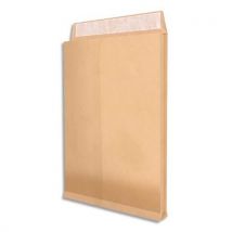 Pochettes kraft armé brun - 120 g - 3 soufflets de 5 cm - C4 : 229x324 mm - paquet de 25