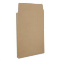 Pochettes kraft armé brun - 120 g - 3 soufflets de 5 cm - 24 : 260x330 mm - paquet de 25