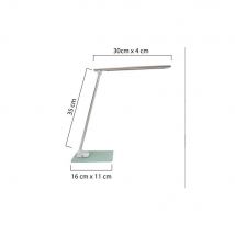 Lampe de bureau LED Popy - puissance 5W - durée 50 000h - gris métal