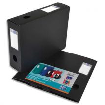Boîte classement non montée Elba Memphis - PP 7/10e - dos 8 cm - noir