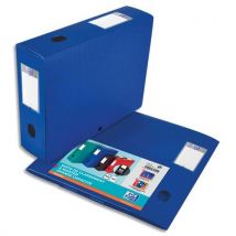Boîte classement non montée Elba Memphis - PP 7/10e - dos 8 cm - bleu