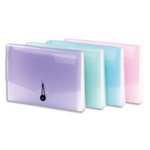Trieur ménager 12 cmpts Viquel Propysoft - PP 6,5/10 translucide poudré - coloris assortis rose, mauve, bleu, vert