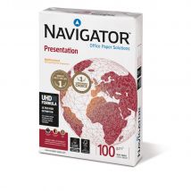 Papier Navigator Presentation - blanc - A4 - 100 g - Ramette Papier de 500 feuilles - Lot de 5