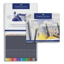 Crayons de couleur Faber Castel Goldfaber - coloris assortis - étui de 24
